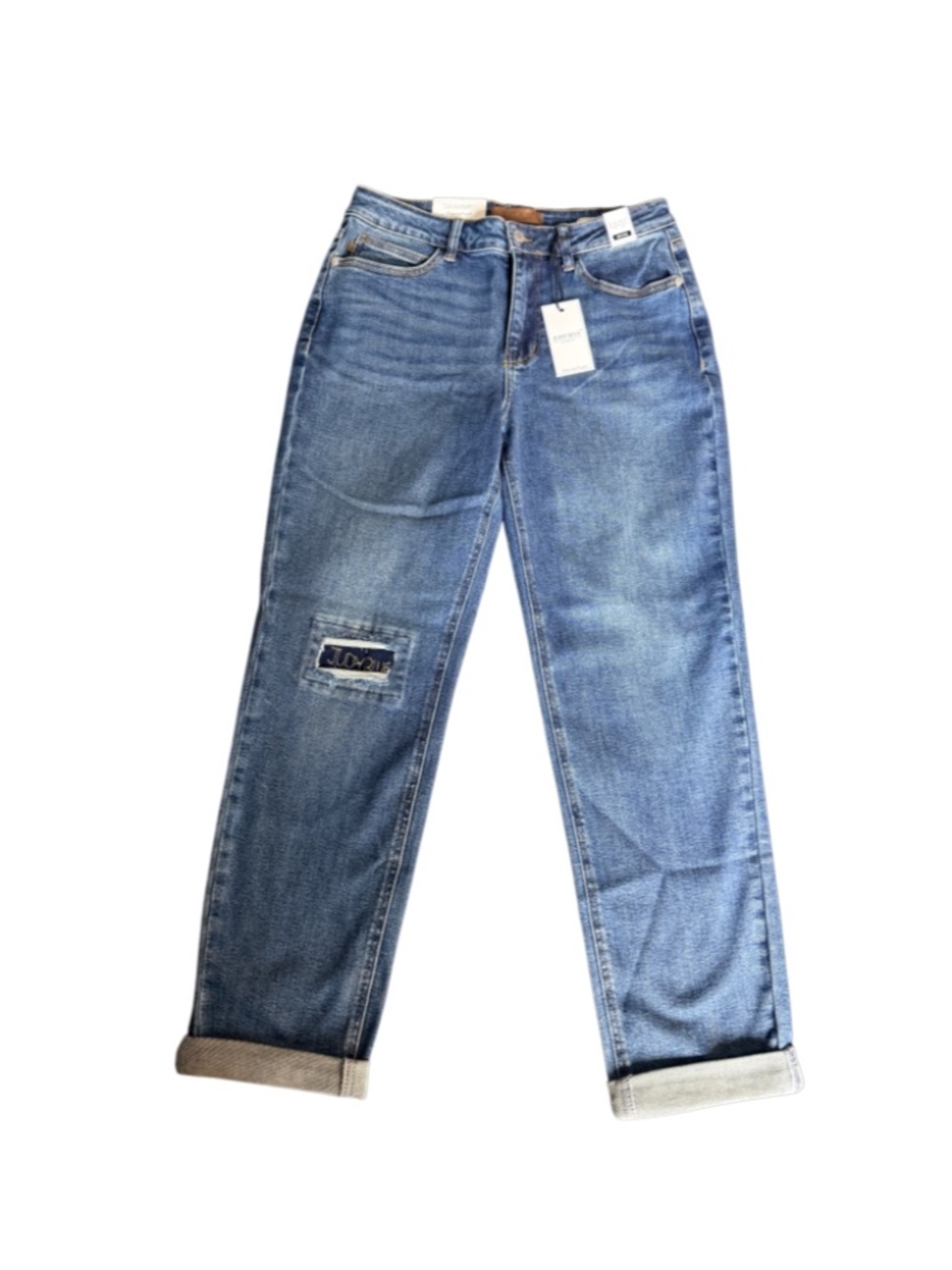 Judy Blue Women’s Boyfriend Jeans Mid Rise Stretch 7/28